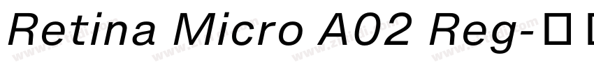 Retina Micro A02 Reg字体转换